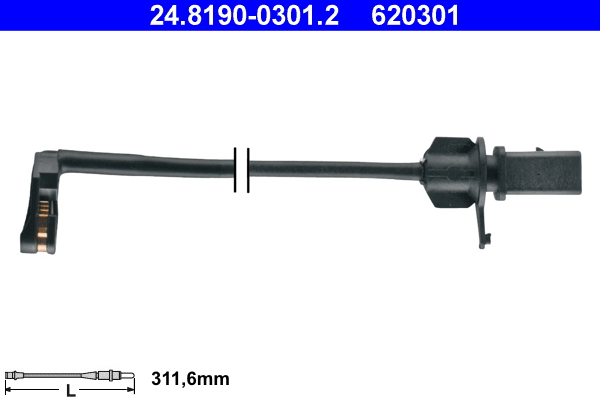 Конт. попер. сигналу, знос гальм. накл.   24.8190-0301.2   ATE