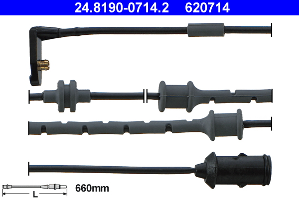 Конт. попер. сигналу, знос гальм. накл.   24.8190-0714.2   ATE