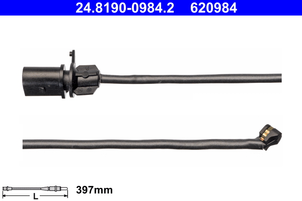 Конт. попер. сигналу, знос гальм. накл.   24.8190-0984.2   ATE