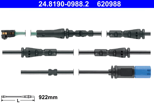 Конт. попер. сигналу, знос гальм. накл.   24.8190-0988.2   ATE