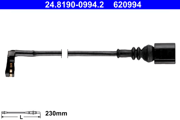 Конт. попер. сигналу, знос гальм. накл.   24.8190-0994.2   ATE