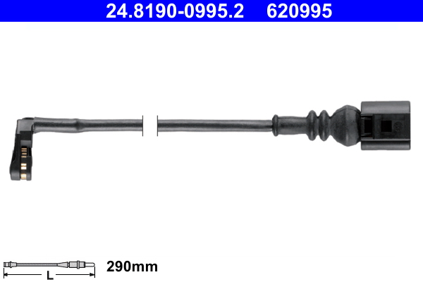 Конт. попер. сигналу, знос гальм. накл.   24.8190-0995.2   ATE