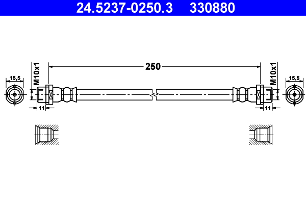 Тормозной шланг   24.5237-0250.3   ATE