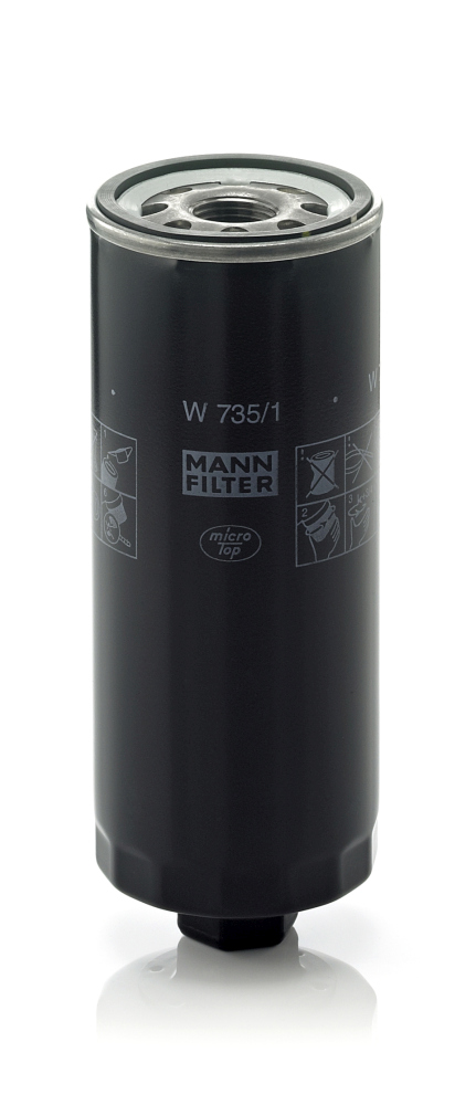 Оливний фільтр, MANN-FILTER W 735/1 Оливний фільтр, MANN-FILTER W 735/1