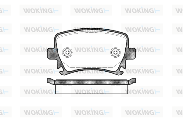 Комплект гальмівних накладок, дискове гальмо   P11313.00   WOKING