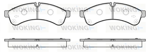 Комплект тормозных колодок, дисковый тормоз   P12393.00   WOKING