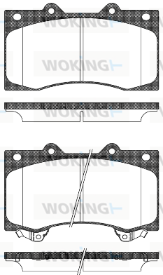 Комплект тормозных колодок, дисковый тормоз   P14063.02   WOKING