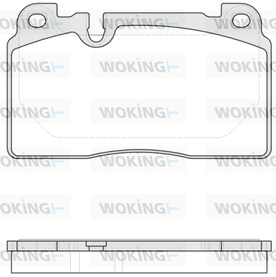 Комплект тормозных колодок, дисковый тормоз   P14273.00   WOKING