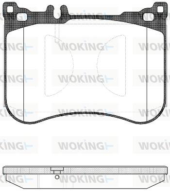 Комплект тормозных колодок, дисковый тормоз   P14343.00   WOKING