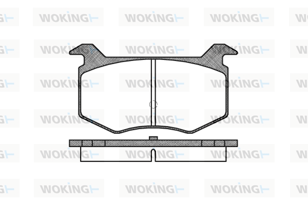 Комплект тормозных колодок, дисковый тормоз   P2883.00   WOKING