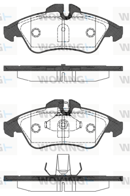 Комплект тормозных колодок, дисковый тормоз   P4783.10   WOKING