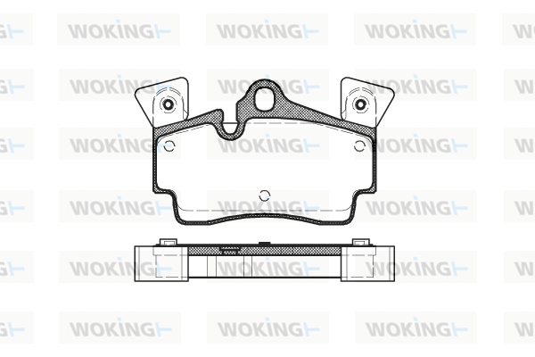 Комплект тормозных колодок, дисковый тормоз   P8963.10   WOKING