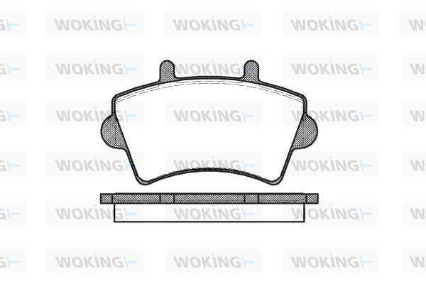 Комплект тормозных колодок, дисковый тормоз   P9193.00   WOKING