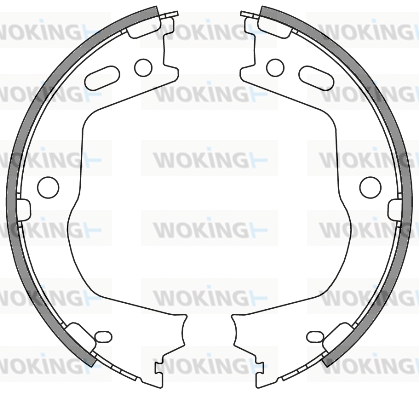 Комплект тормозных колодок, стояночная тормозная система   Z4666.00   WOKING