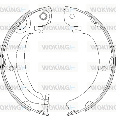 Комплект тормозных колодок, стояночная тормозная система   Z4680.00   WOKING