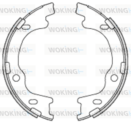 Комплект тормозных колодок, стояночная тормозная система   Z4699.00   WOKING