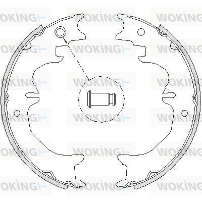 Комплект тормозных колодок, стояночная тормозная система   Z4727.00   WOKING
