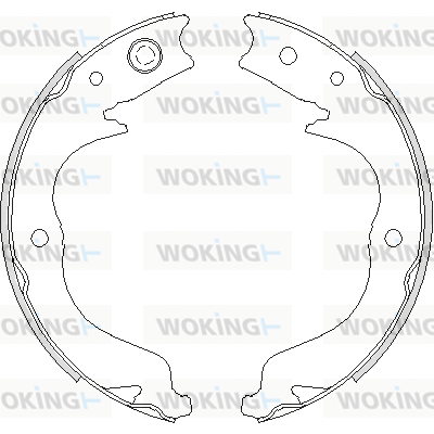 Комплект гальмівних колодок, стоянкове гальмо, WOKING Z4748.00 Комплект гальмівних колодок, стоянкове гальмо, WOKING Z4748.00
