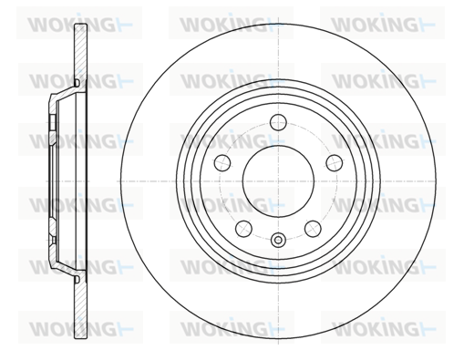 Тормозной диск   D61112.00   WOKING