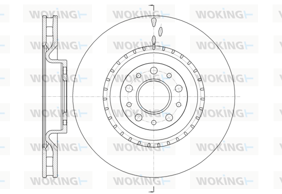 Гальмівний диск   D61458.10   WOKING