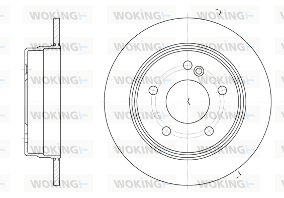 Гальмівний диск, WOKING D6193.00 Гальмівний диск, WOKING D6193.00