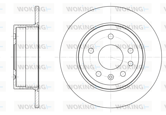 Гальмівний диск   D6249.00   WOKING