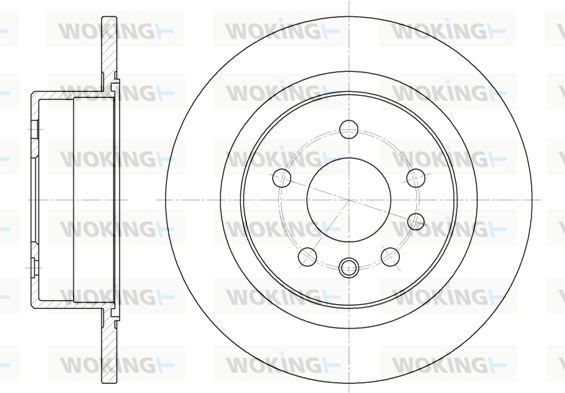 Тормозной диск   D6488.00   WOKING
