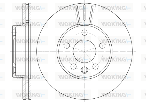 Тормозной диск   D6496.10   WOKING