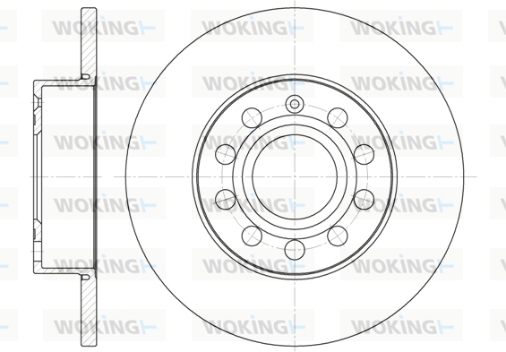 Тормозной диск   D6650.00   WOKING