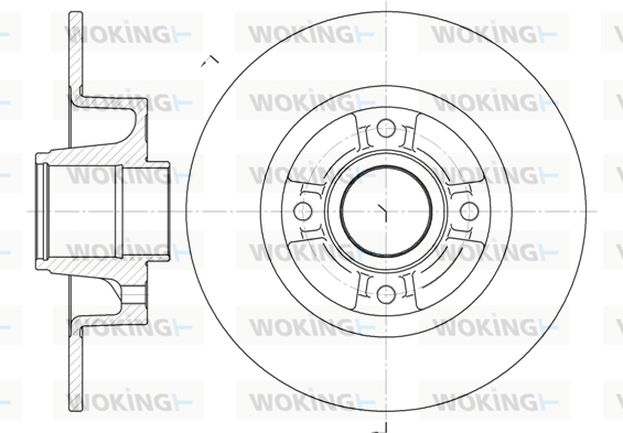 Тормозной диск   D6750.00   WOKING