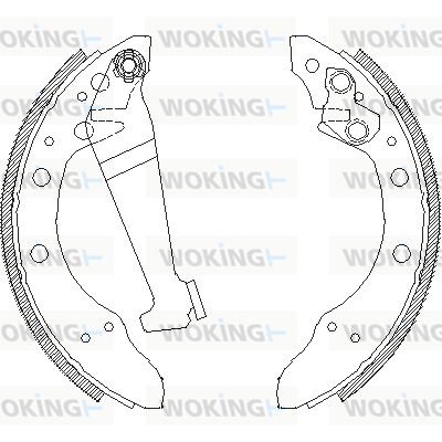 Тормозные колодки   Z4046.00   WOKING