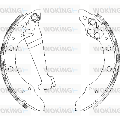 Тормозные колодки   Z4046.01   WOKING