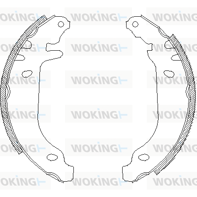 Гальмівна колодка, WOKING Z4169.00 Гальмівна колодка, WOKING Z4169.00