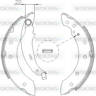 Гальмівна колодка   Z4199.01   WOKING