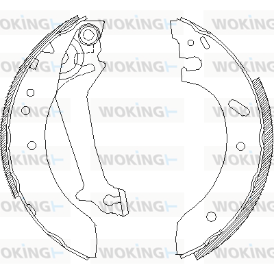 Тормозные колодки, WOKING Z4670.00 Тормозные колодки, WOKING Z4670.00