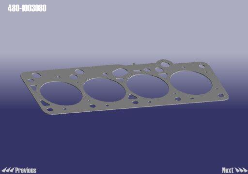 Прокладка, головка цилиндра   480-1003080   CHERY
