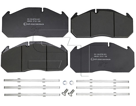 Комплект тормозных колодок, дисковый тормоз   03.120.8700.021   ST-TEMPLIN