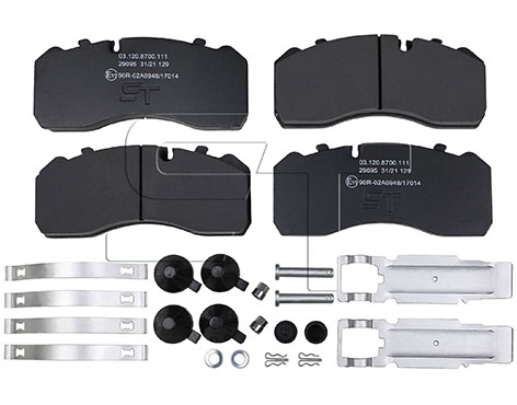 Комплект тормозных колодок, дисковый тормоз   03.120.8700.111   ST-TEMPLIN