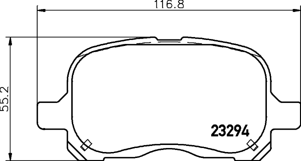 Комплект гальмівних накладок, дискове гальмо   T1229   PAGID