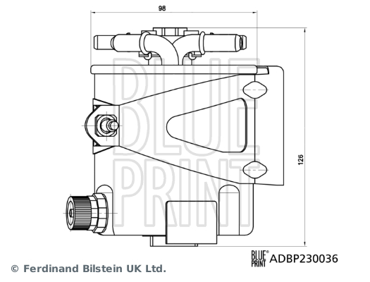 Топливный фильтр ADBP230036 BLUE PRINT #2