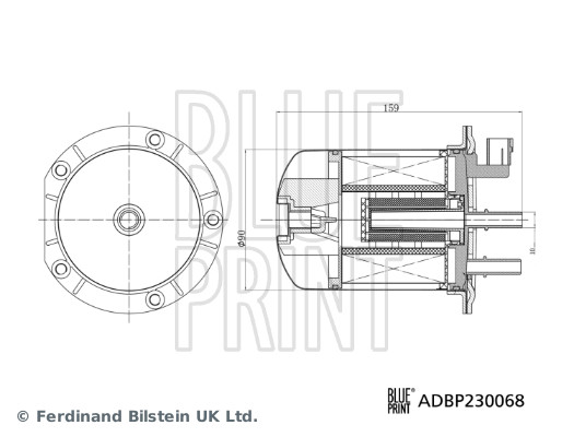 Фільтр палива   ADBP230068   BLUE PRINT