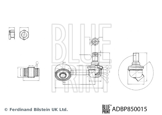 Тяга/стійка, стабілізатор   ADBP850015   BLUE PRINT