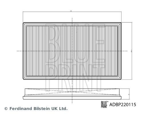 Повітряний фільтр   ADBP220115   BLUE PRINT