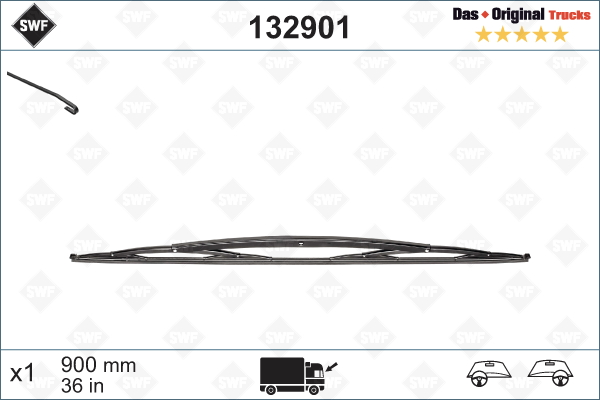 Щітка двірника   132901   SWF