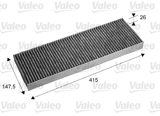 Фільтр, повітря у салоні   715675   VALEO