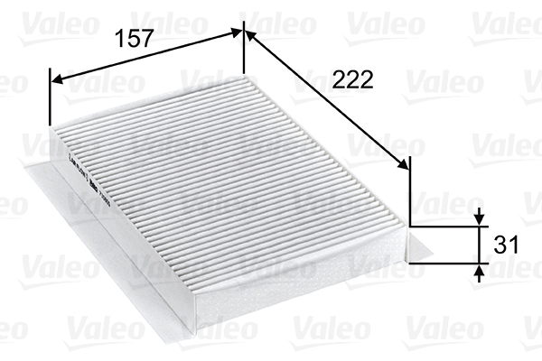 Фільтр, повітря у салоні   715809   VALEO