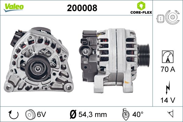 Генератор   200008   VALEO