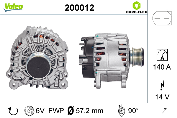 Генератор   200012   VALEO