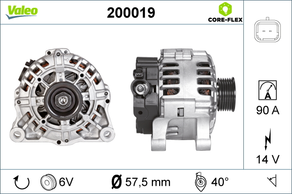 Генератор   200019   VALEO