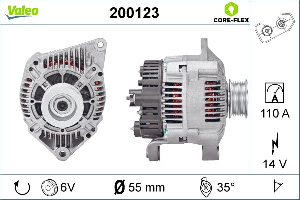 Генератор   200123   VALEO